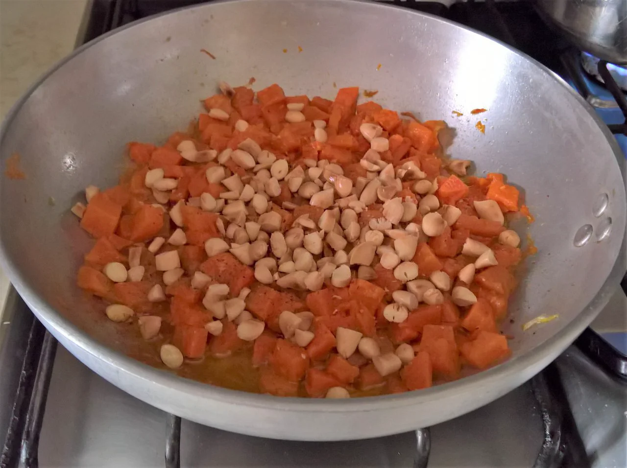 Tagliatelle con dadolata di zucca